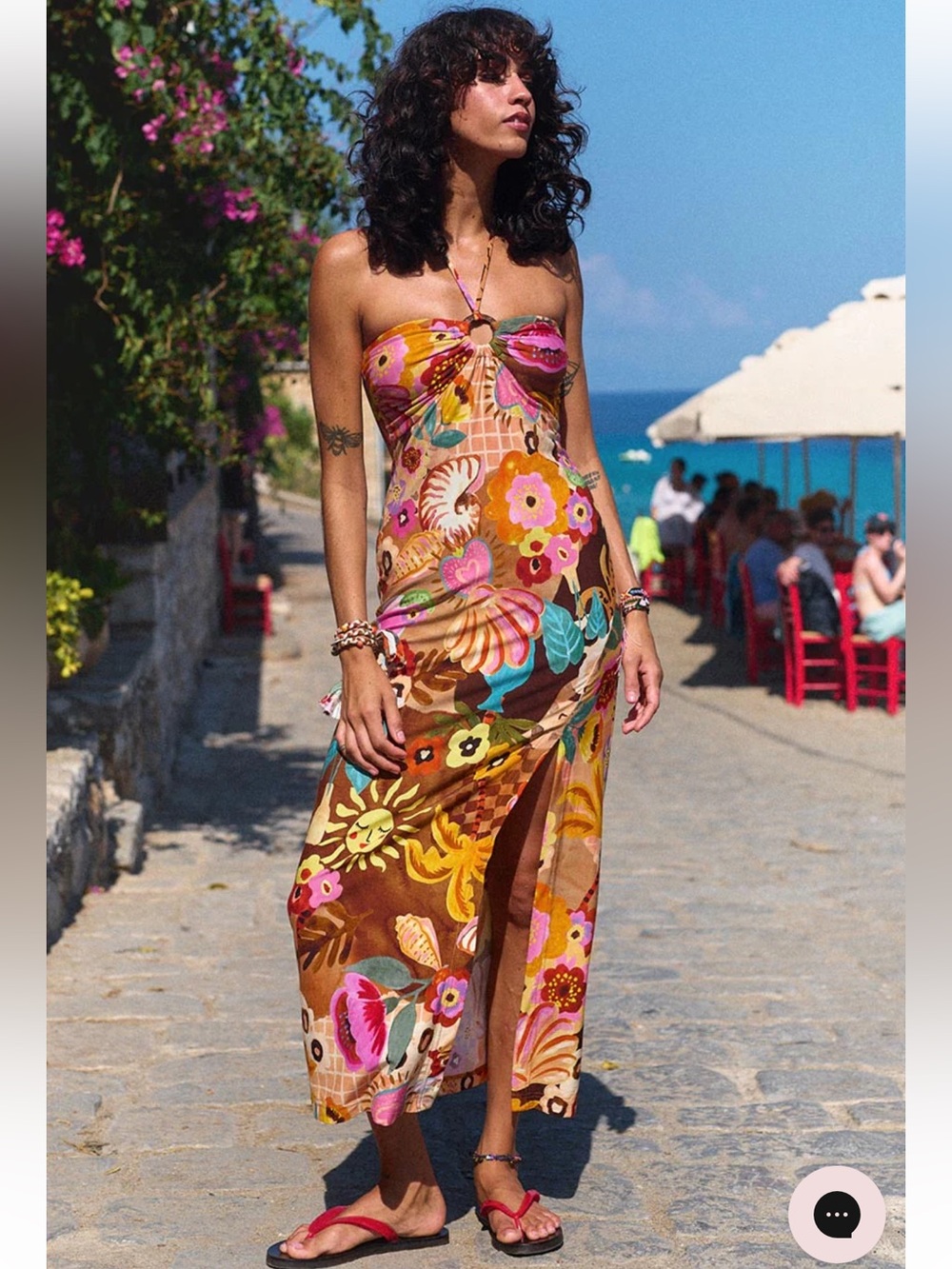 NWT SPELL Birth of Venus Strapless Dress -S